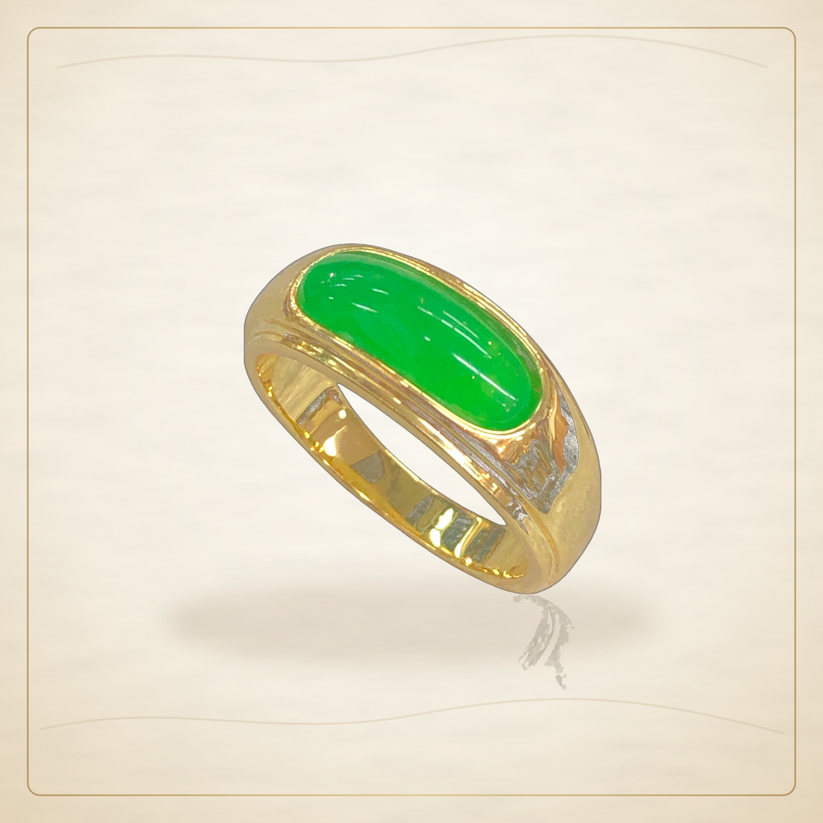 Oro Laminado · Anillo Dragon Luck Jade / Dragon Luck Jade Ring — Golden Shop 11