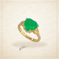 Oro Laminado · Anillo Verdant Heart Empress Jade / Verdant Heart Empress Jade Ring — Golden Shop 11