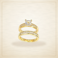 Oro Laminado · Anillo Isabella Zirconia Twin Ring Set / Isabella Zirconia Twin Ring Set — Golden Shop 11