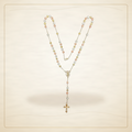 Oro Laminado · Rosario Tricolor 6mm Hollow Cut Bead / Tricolor 6mm Hollow Cut Bead Rosary — Golden Shop 11