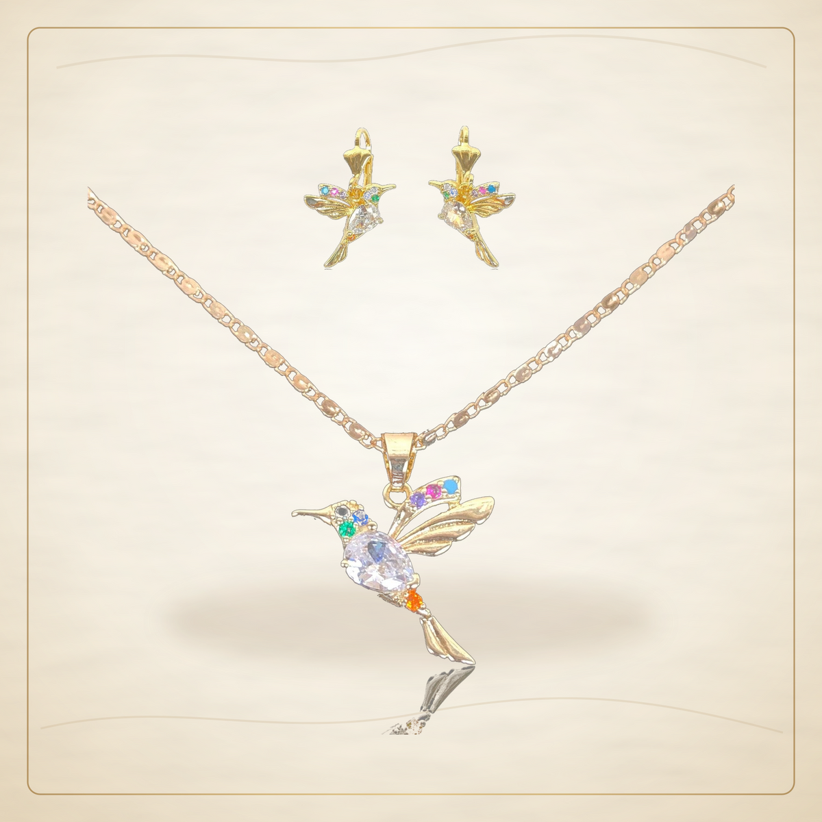 Oro Laminado · Set Amazon Sweet Hummingbird / Amazon Sweet Hummingbird Set — Golden Shop 11
