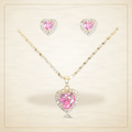 Oro Laminado · Set Parisian Heart Zirconia / Parisian Heart Zirconia Set — Golden Shop 11